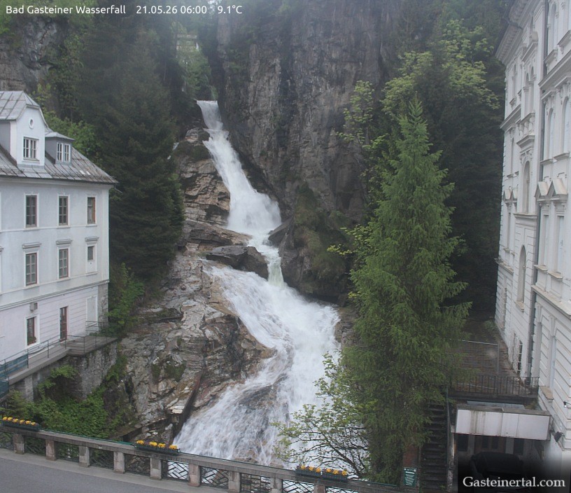 Archived image Webcam Waterfall in Bad Gastein