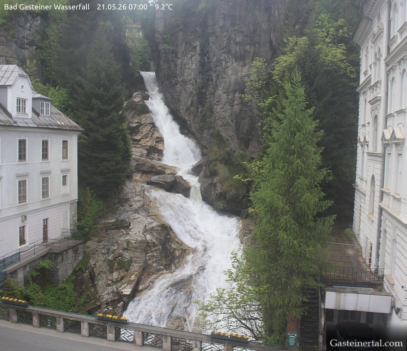 Archived image Webcam Waterfall in Bad Gastein