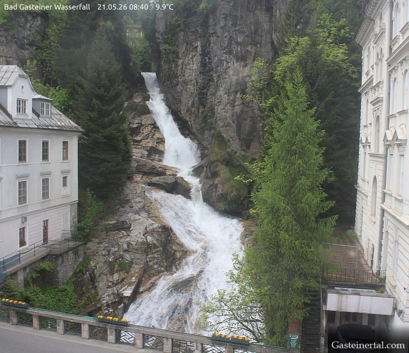 Archived image Webcam Waterfall in Bad Gastein