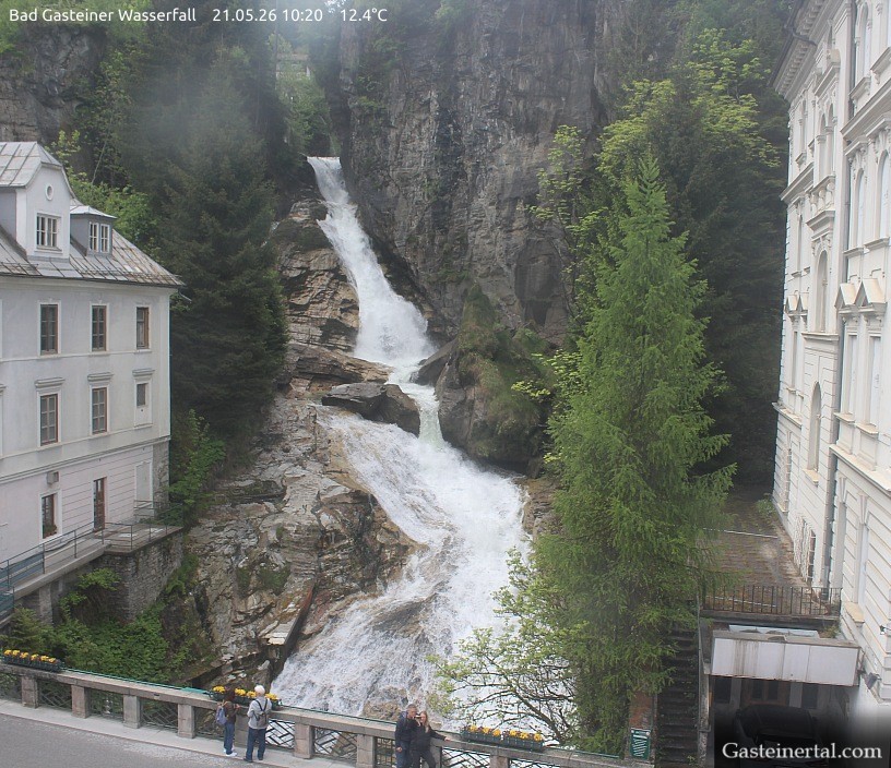 Archived image Webcam Waterfall in Bad Gastein