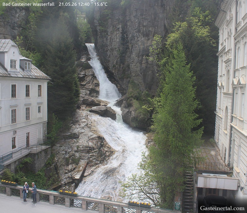 Archived image Webcam Waterfall in Bad Gastein