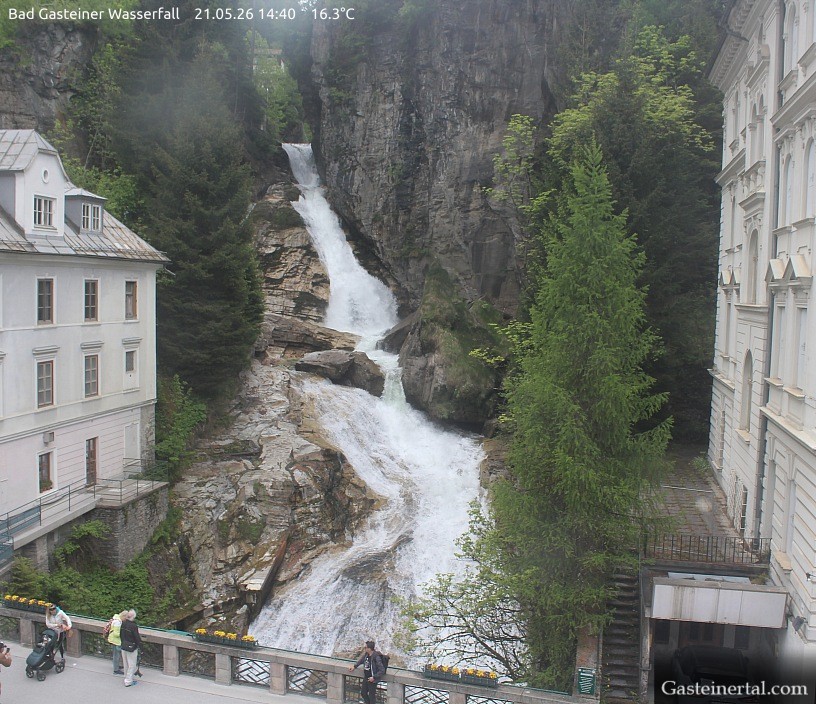 Archived image Webcam Waterfall in Bad Gastein