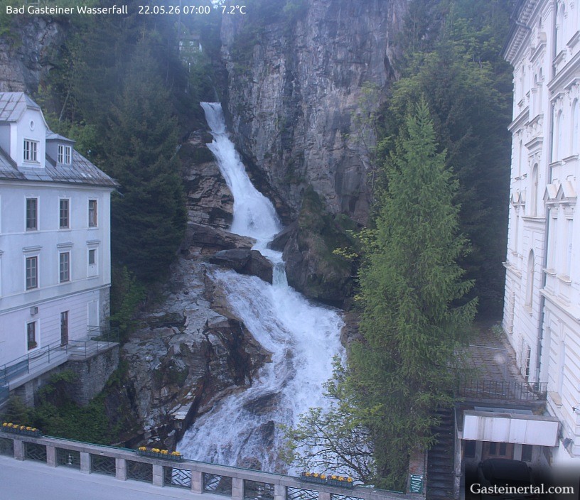 Archived image Webcam Waterfall in Bad Gastein