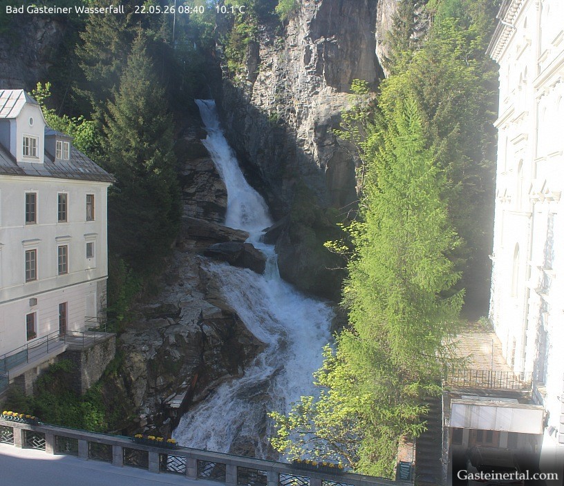 Archived image Webcam Waterfall in Bad Gastein