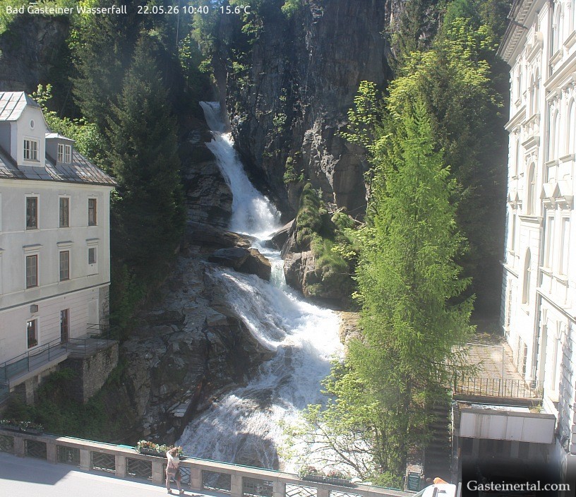 Archived image Webcam Waterfall in Bad Gastein