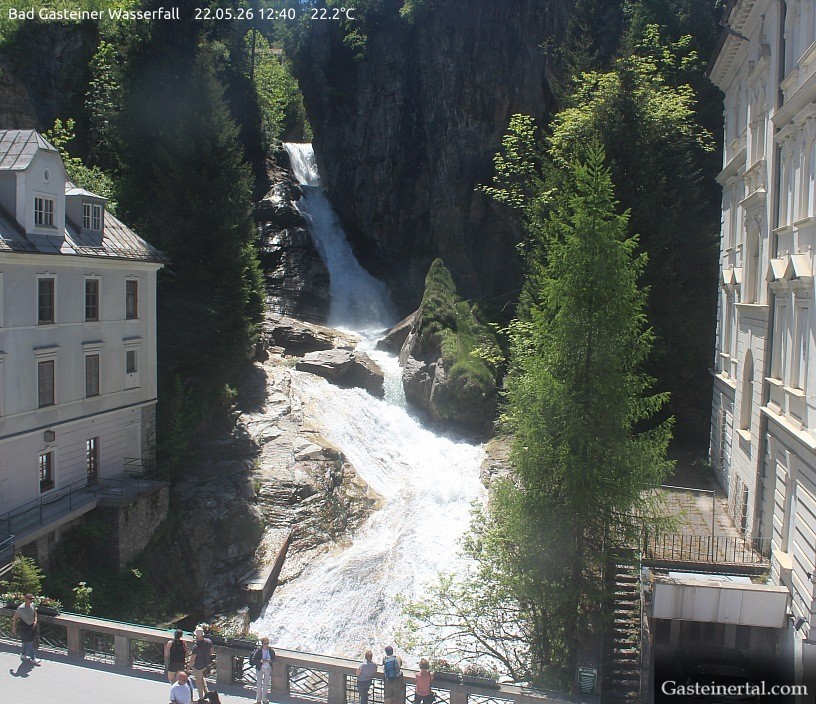 Archived image Webcam Waterfall in Bad Gastein