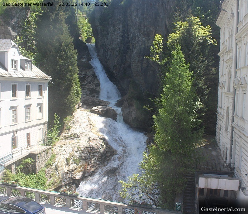 Archived image Webcam Waterfall in Bad Gastein