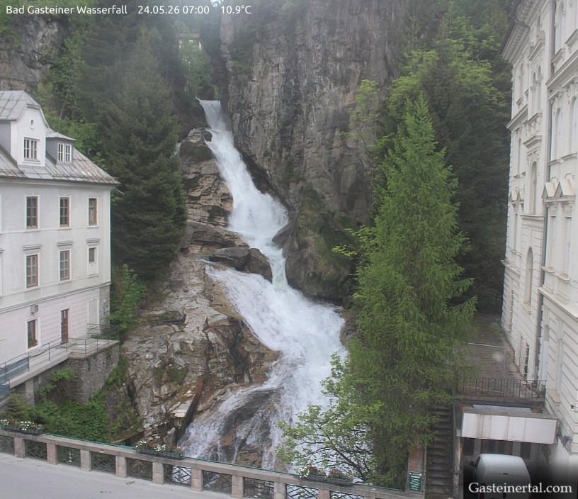 Archived image Webcam Waterfall in Bad Gastein