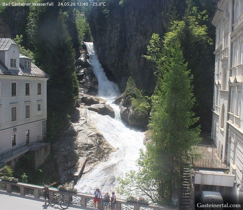 Archiv Foto Webcam Wasserfall in Bad Gastein