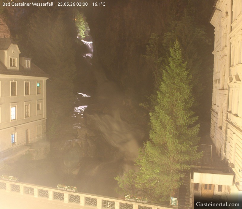 Archived image Webcam Waterfall in Bad Gastein