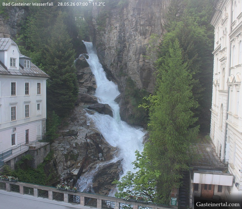 Archiv Foto Webcam Wasserfall in Bad Gastein