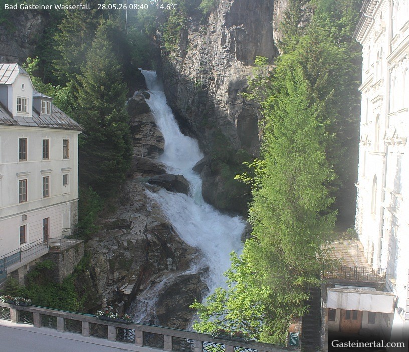 Archiv Foto Webcam Wasserfall in Bad Gastein