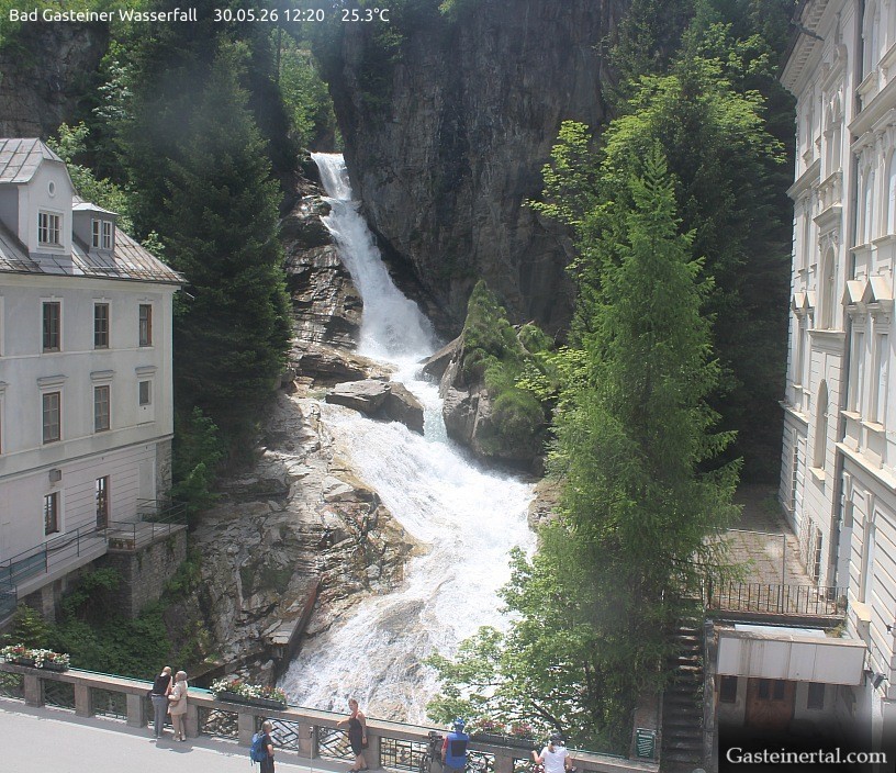 Archived image Webcam Waterfall in Bad Gastein