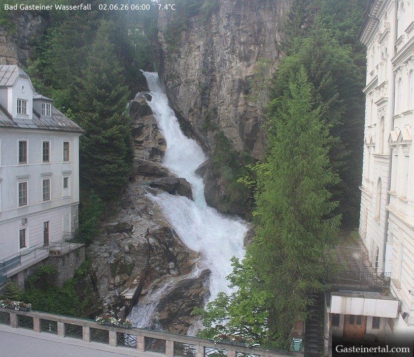 Archiv Foto Webcam Wasserfall in Bad Gastein