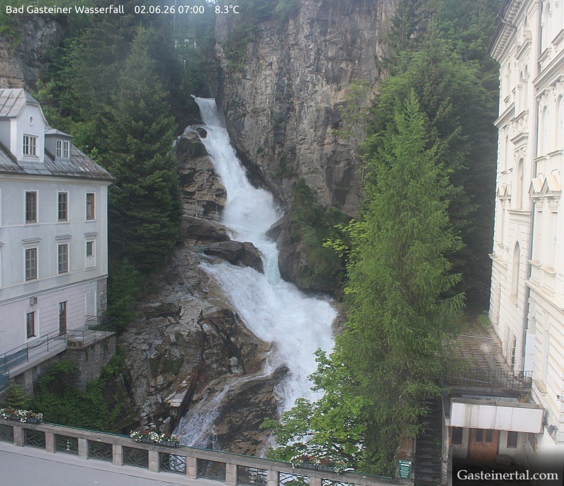 Archiv Foto Webcam Wasserfall in Bad Gastein