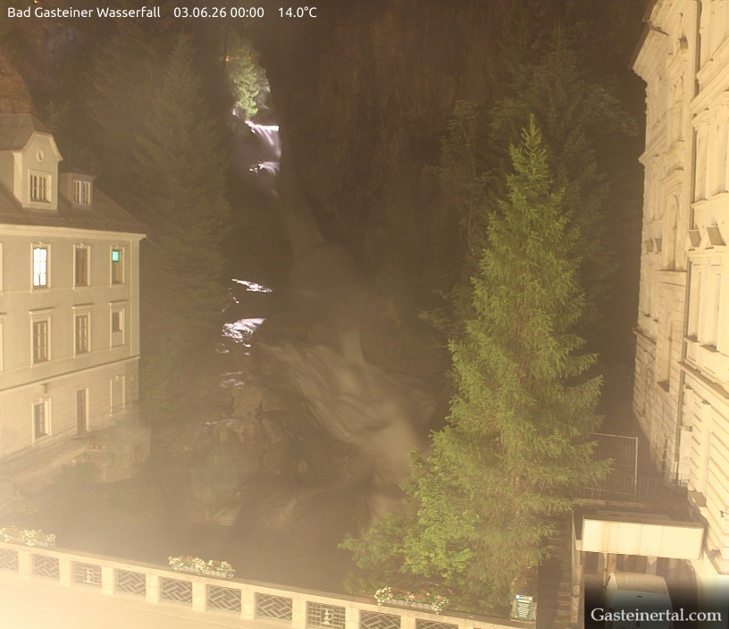 Archived image Webcam Waterfall in Bad Gastein