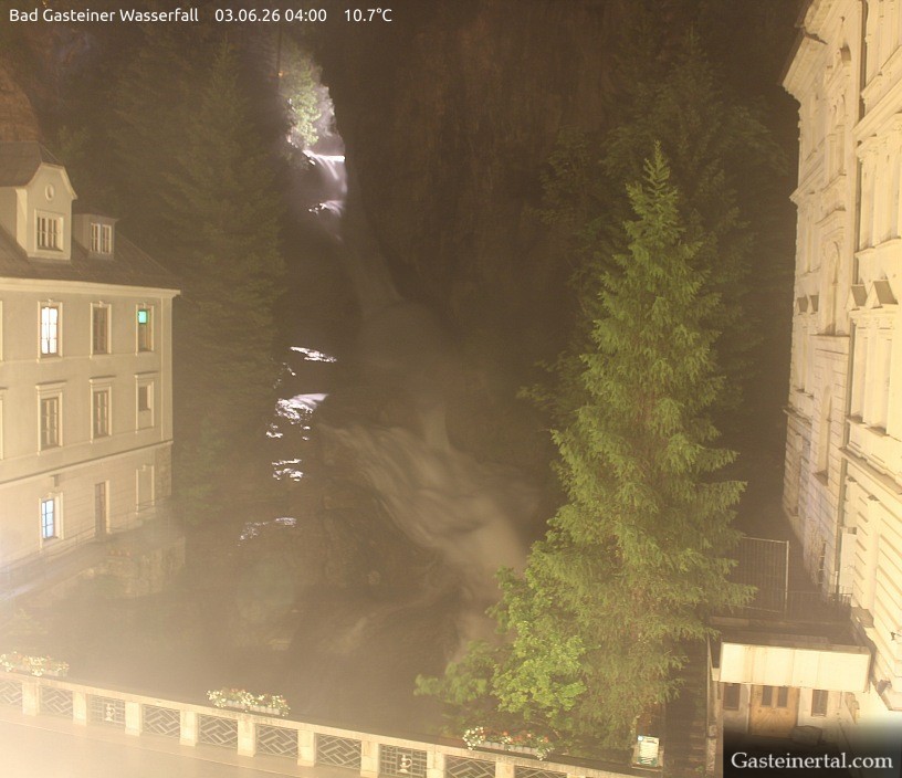 Archived image Webcam Waterfall in Bad Gastein