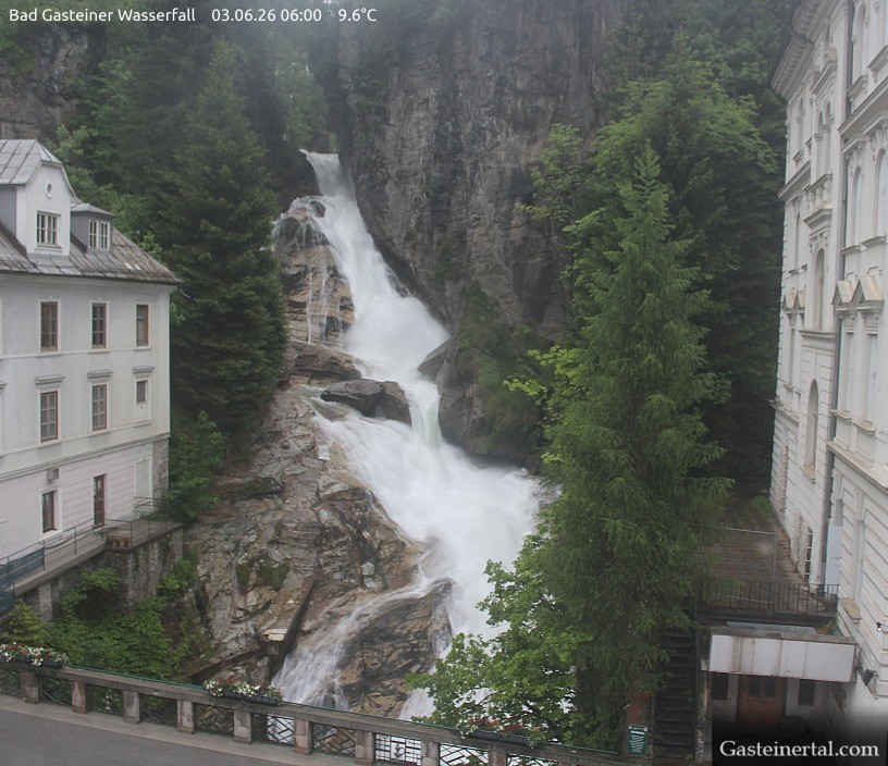 Archived image Webcam Waterfall in Bad Gastein