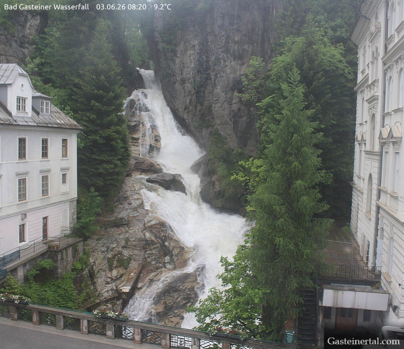 Archived image Webcam Waterfall in Bad Gastein