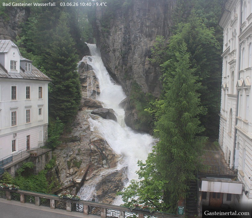 Archived image Webcam Waterfall in Bad Gastein