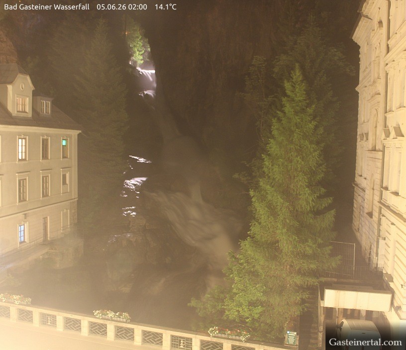 Archived image Webcam Waterfall in Bad Gastein