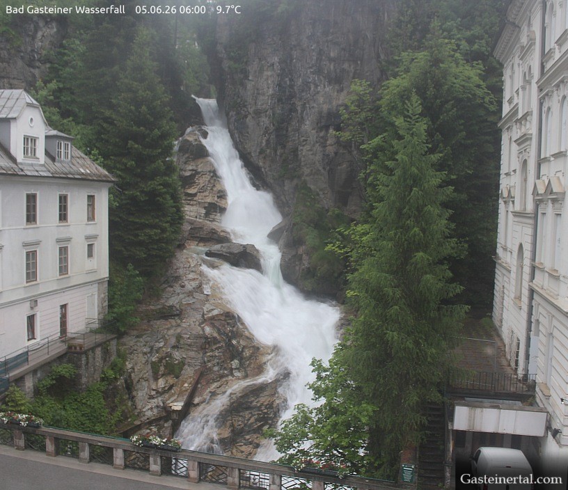 Archived image Webcam Waterfall in Bad Gastein