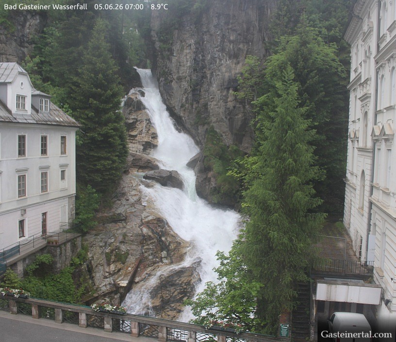 Archived image Webcam Waterfall in Bad Gastein