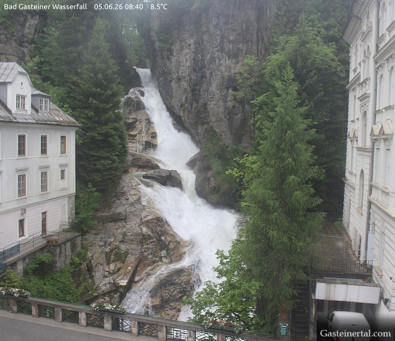 Archived image Webcam Waterfall in Bad Gastein