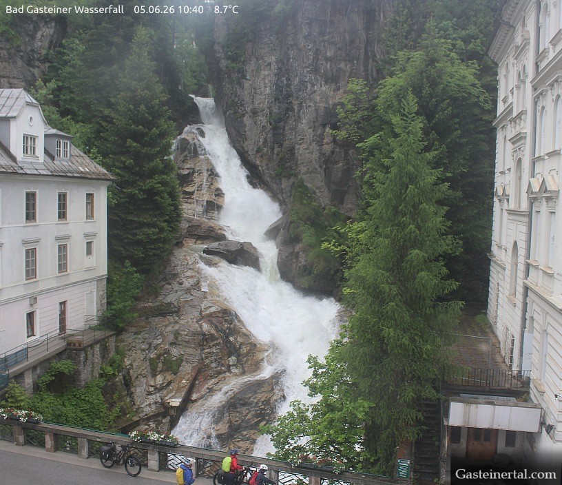 Archived image Webcam Waterfall in Bad Gastein