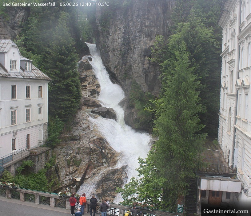 Archived image Webcam Waterfall in Bad Gastein