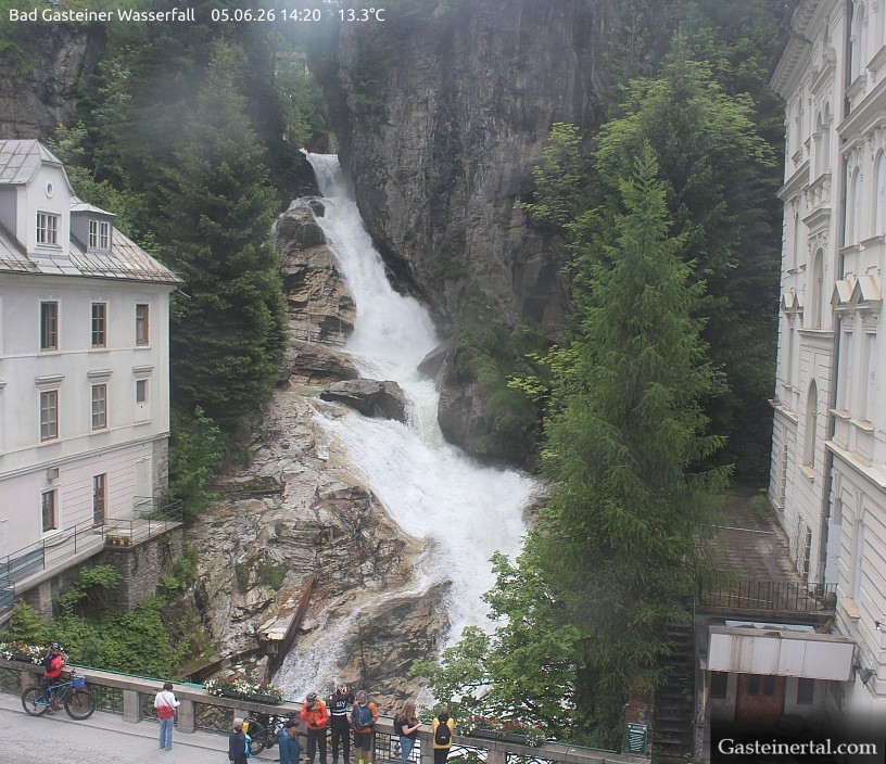 Archived image Webcam Waterfall in Bad Gastein