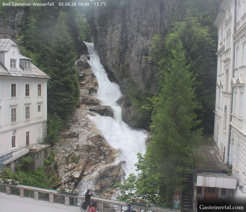 Archived image Webcam Waterfall in Bad Gastein