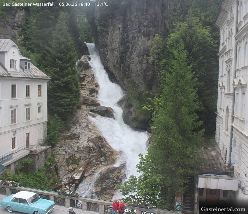 Archived image Webcam Waterfall in Bad Gastein
