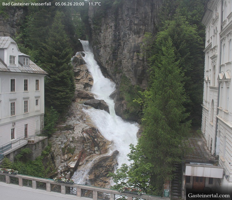 Archived image Webcam Waterfall in Bad Gastein