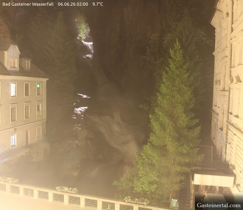 Archived image Webcam Waterfall in Bad Gastein