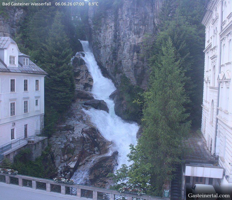 Archived image Webcam Waterfall in Bad Gastein