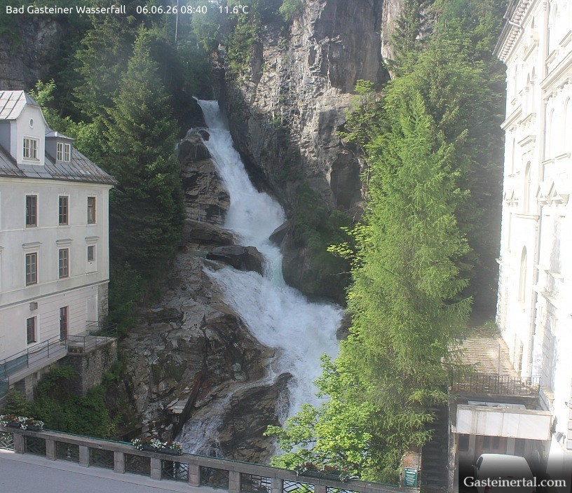 Archived image Webcam Waterfall in Bad Gastein