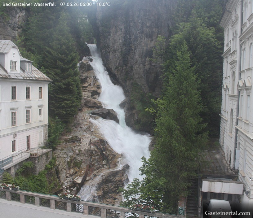 Archived image Webcam Waterfall in Bad Gastein