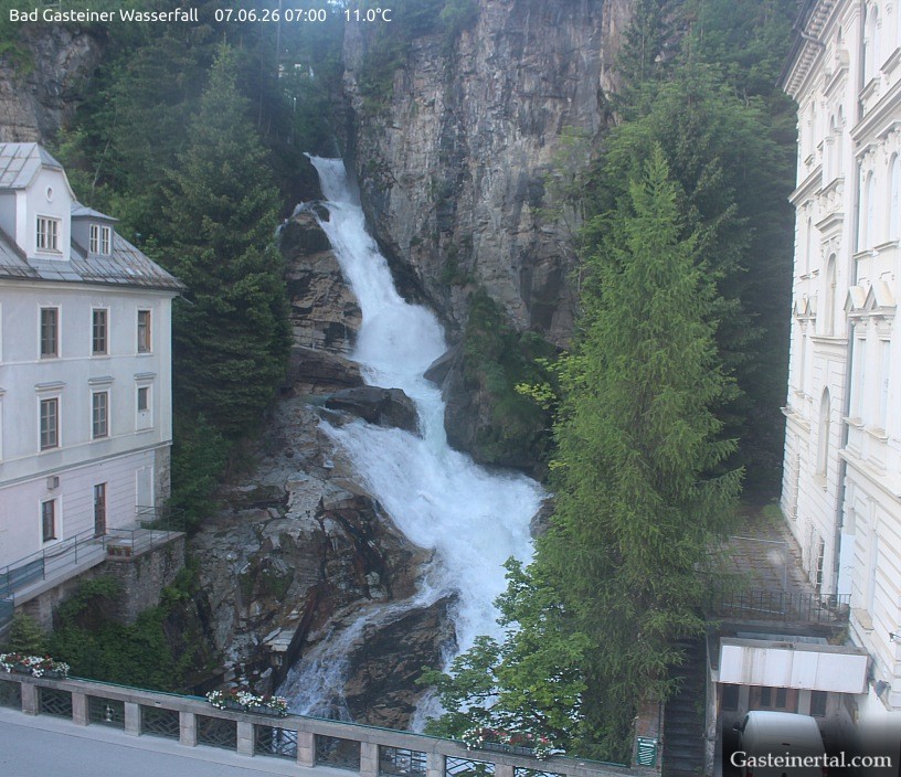 Archived image Webcam Waterfall in Bad Gastein