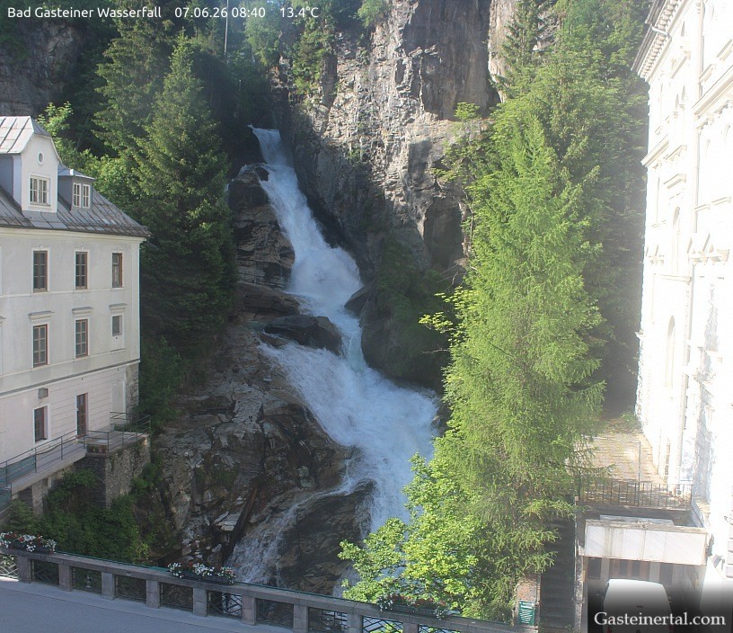 Archived image Webcam Waterfall in Bad Gastein