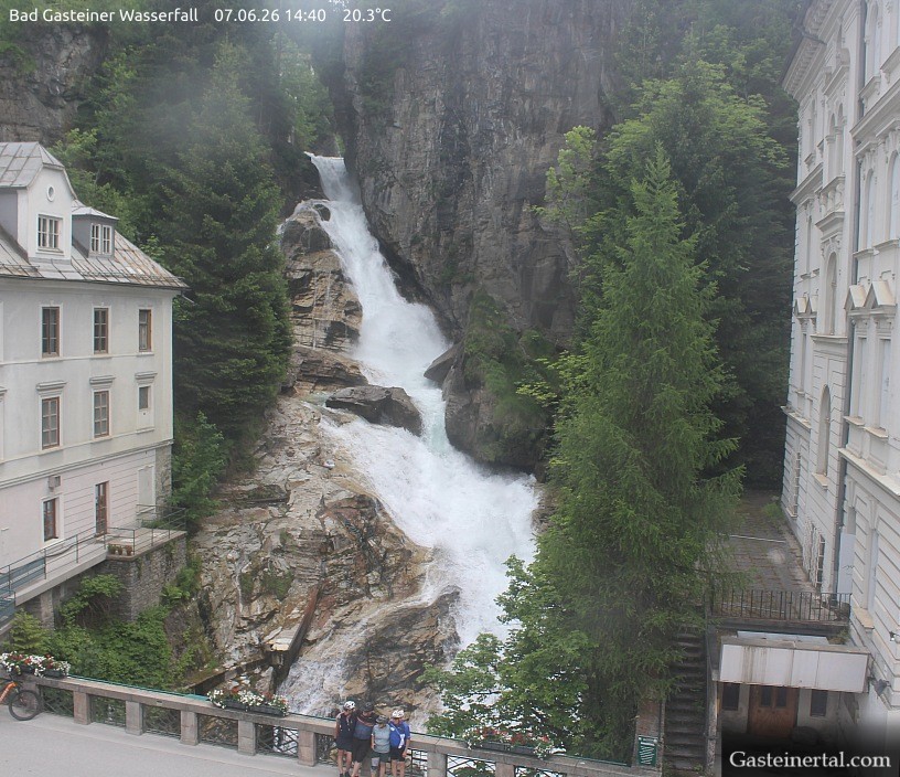 Archiv Foto Webcam Wasserfall in Bad Gastein