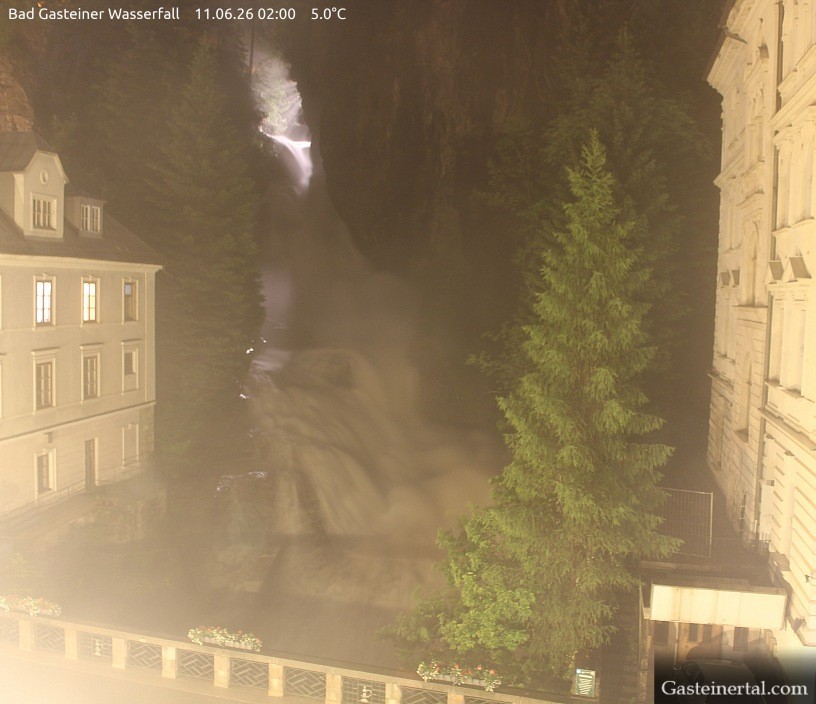 Archiv Foto Webcam Wasserfall in Bad Gastein