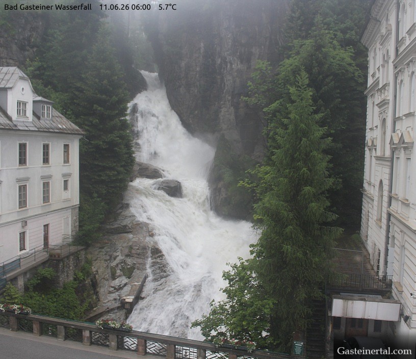 Archiv Foto Webcam Wasserfall in Bad Gastein