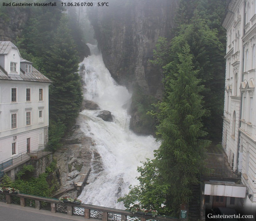 Archiv Foto Webcam Wasserfall in Bad Gastein