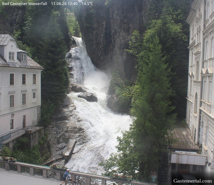 Archiv Foto Webcam Wasserfall in Bad Gastein