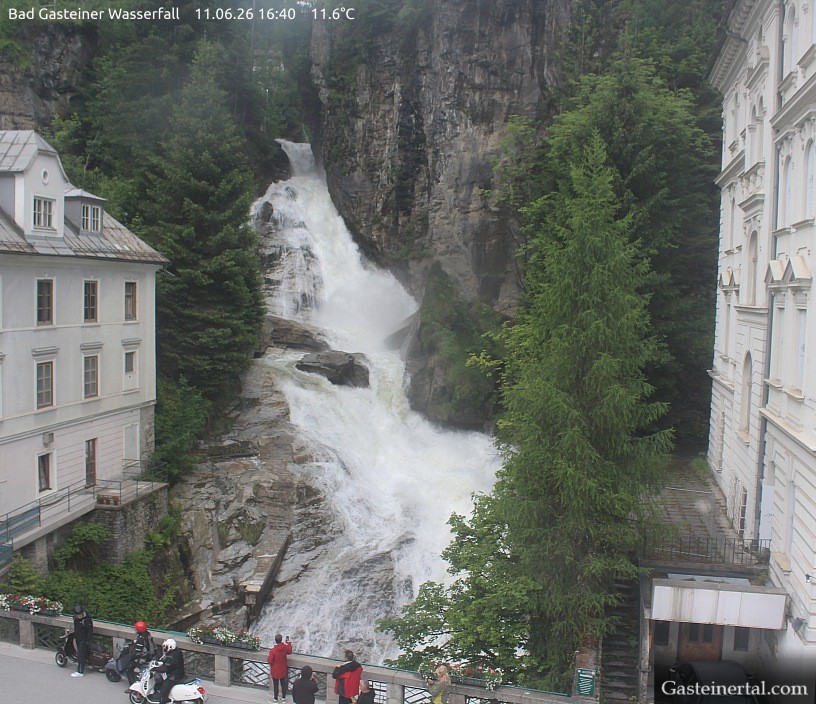 Archived image Webcam Waterfall in Bad Gastein