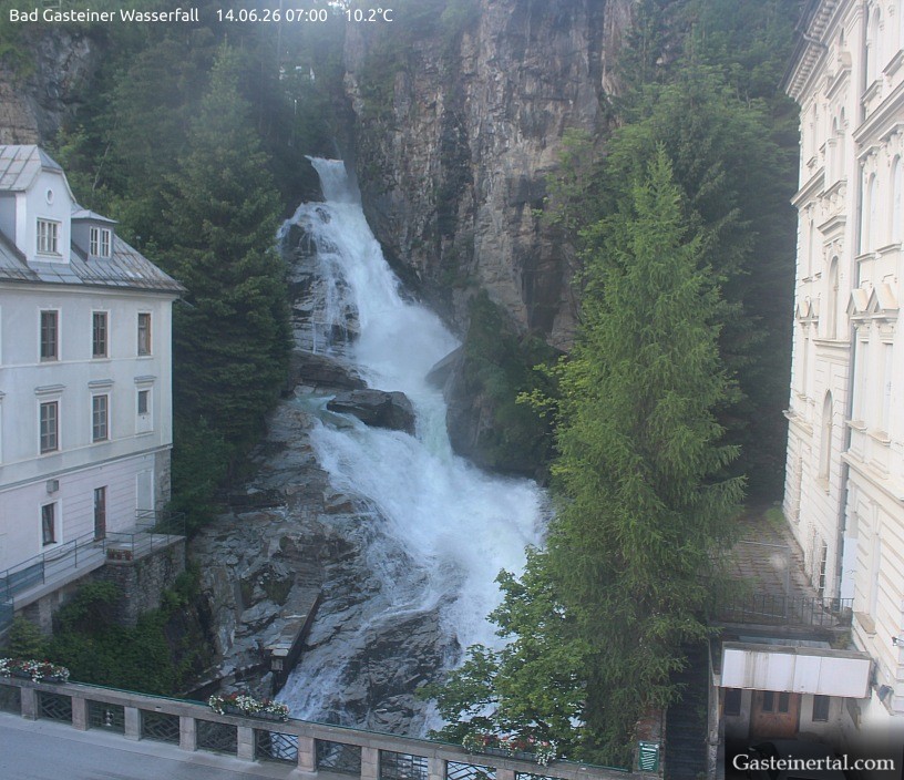 Archiv Foto Webcam Wasserfall in Bad Gastein