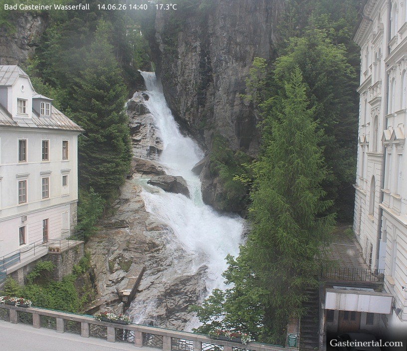 Archiv Foto Webcam Wasserfall in Bad Gastein