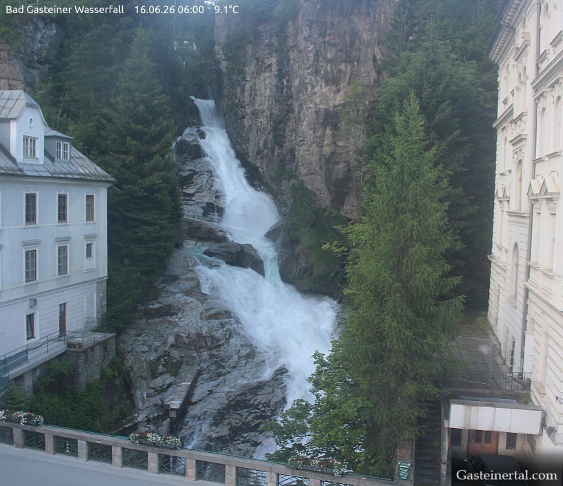 Archiv Foto Webcam Wasserfall in Bad Gastein