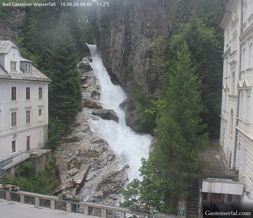 Archived image Webcam Waterfall in Bad Gastein